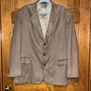 Vintage norm Thompson men’s three button sports coat suede size 46 46R